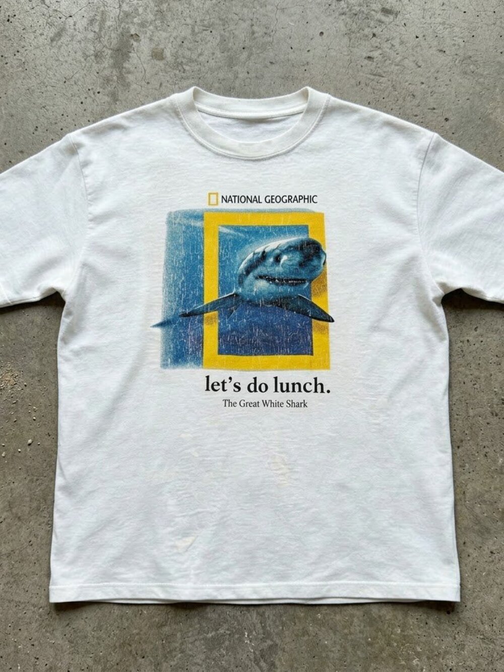 National Geographic Let's Do Lunch Great White Shark Graphic T-Shirt